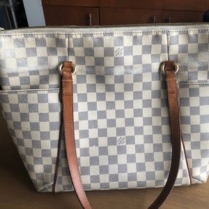 Louis Vuitton Damier Azur Totally MM- Well Worn READ CAREFULLY